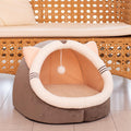 Cuccia per gatti calda ed elegante.